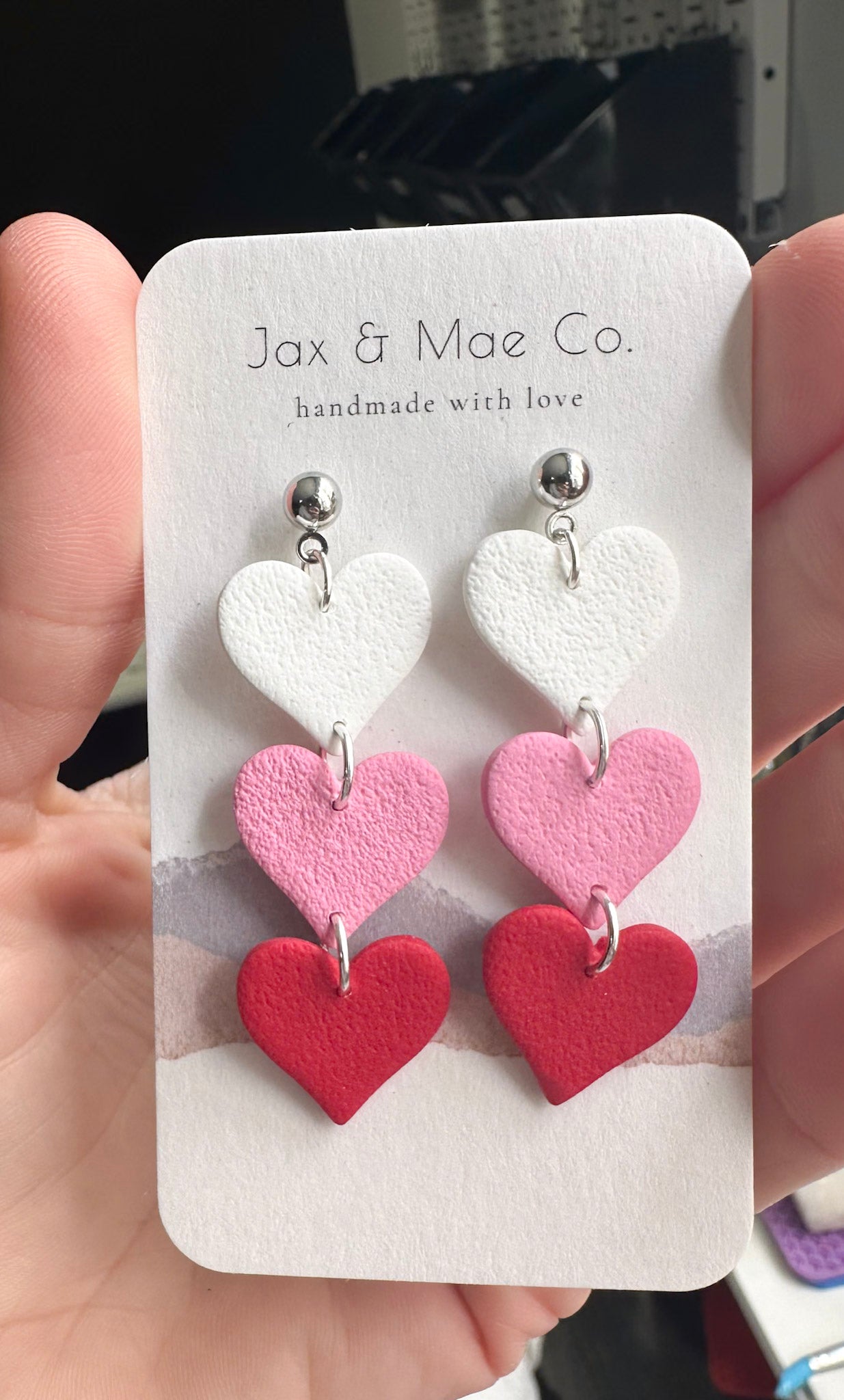 3 Tier Heart Dangles