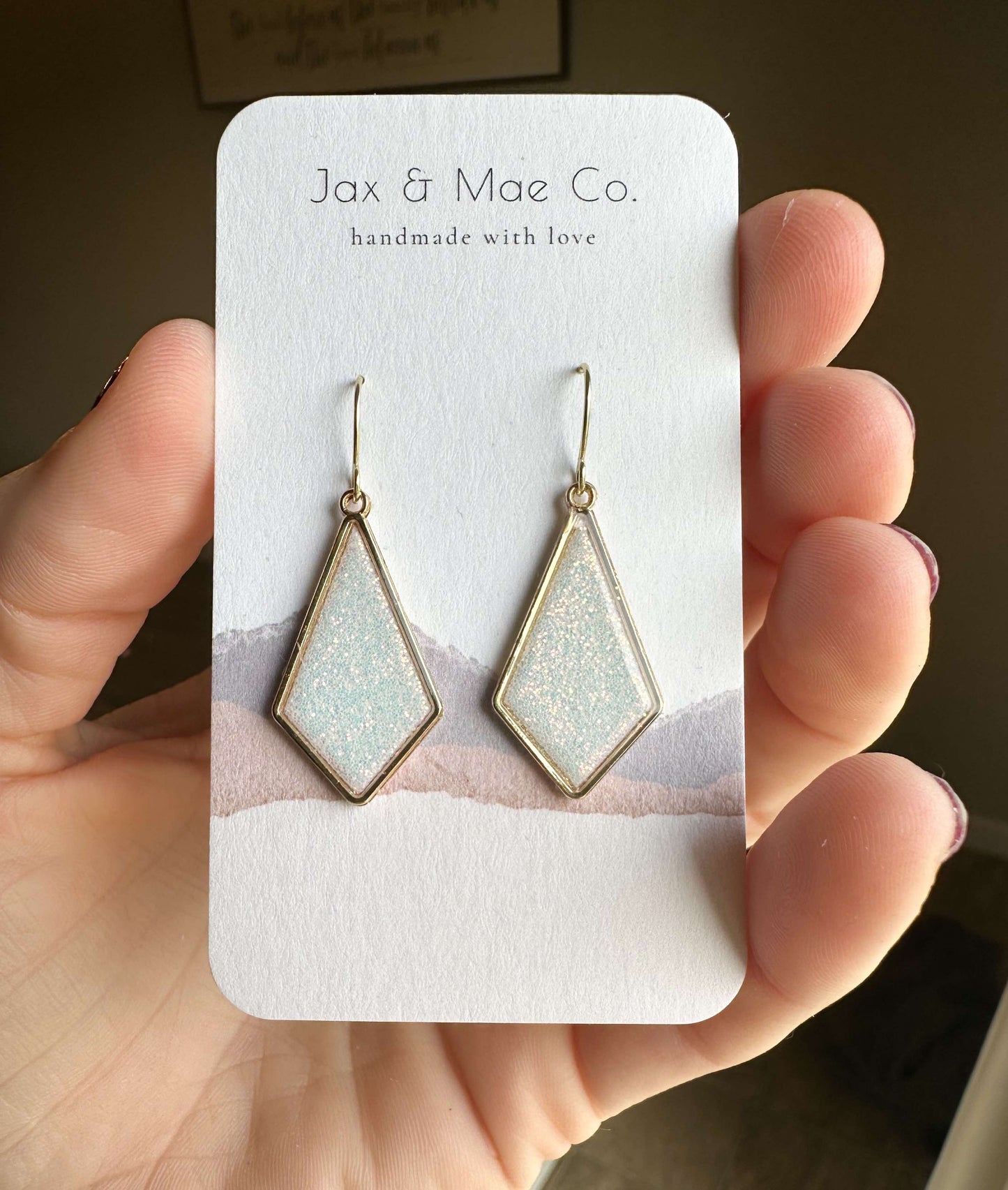 Kite Dangles White Holographic