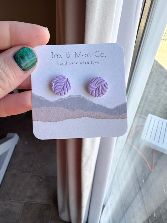 light purple studs