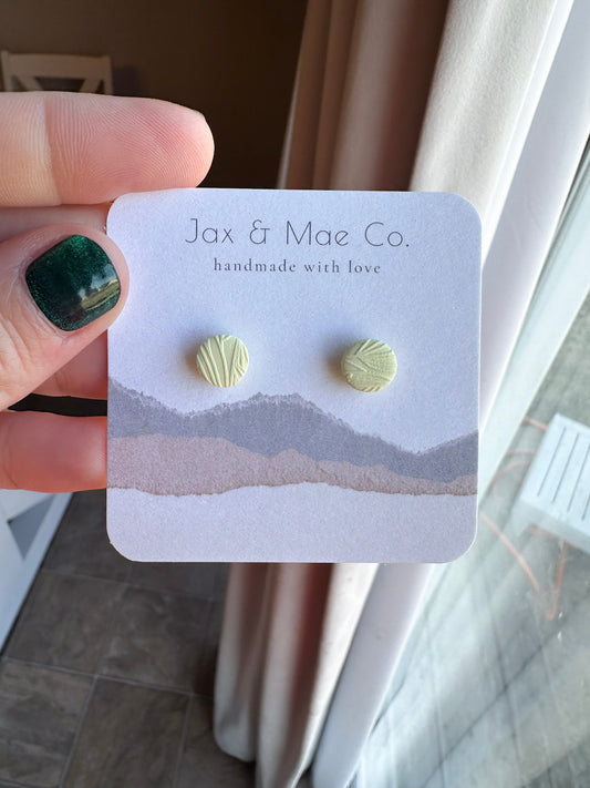 light yellow mini studs