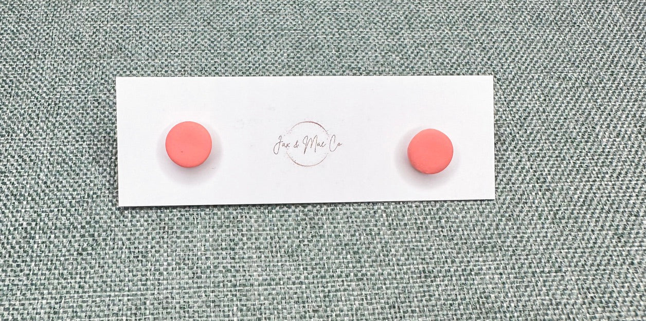 mini studs (coral)