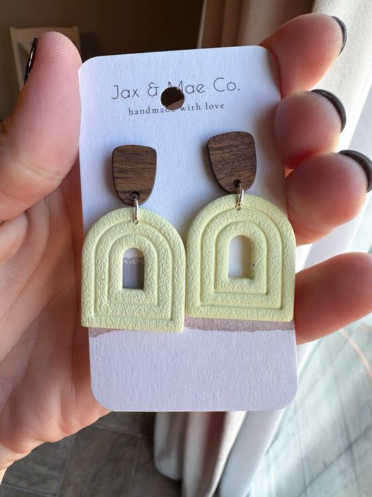 light yellow hollow arches