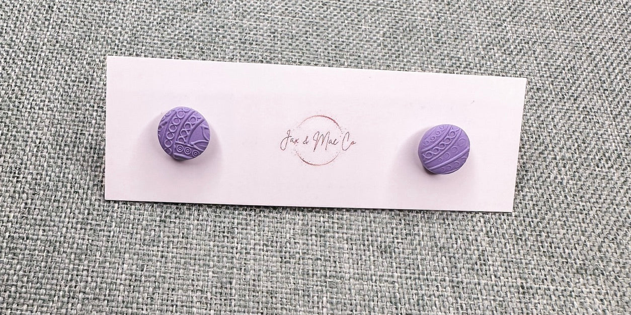 mini studs (purple)