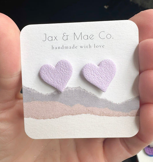 Purple Heart Studs