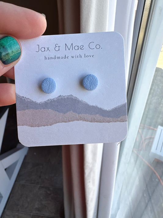 baby blue mini studs