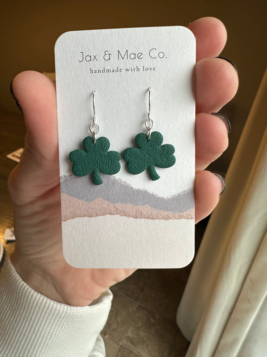 Shamrock dangles - dark green