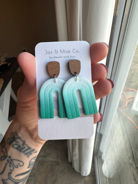 Ombré arches - jade