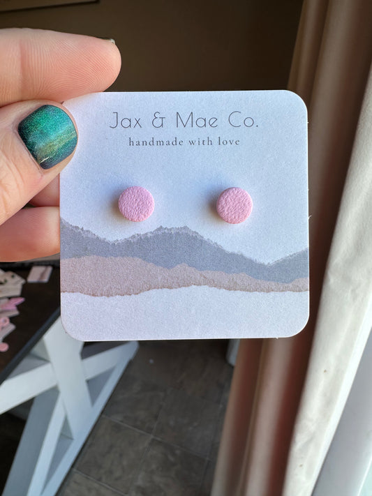 Light pink mini studs