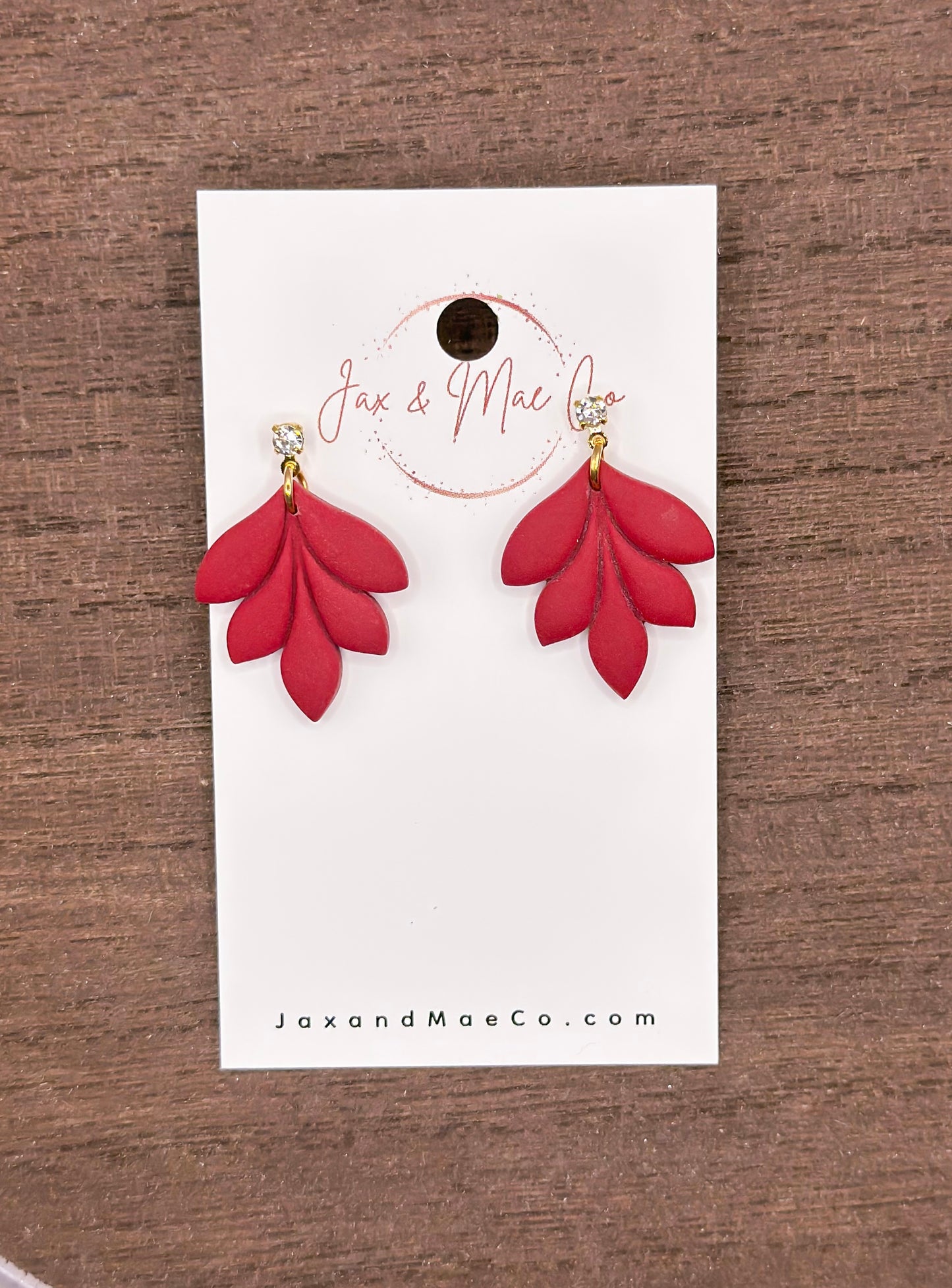 Floral Dangles (red)