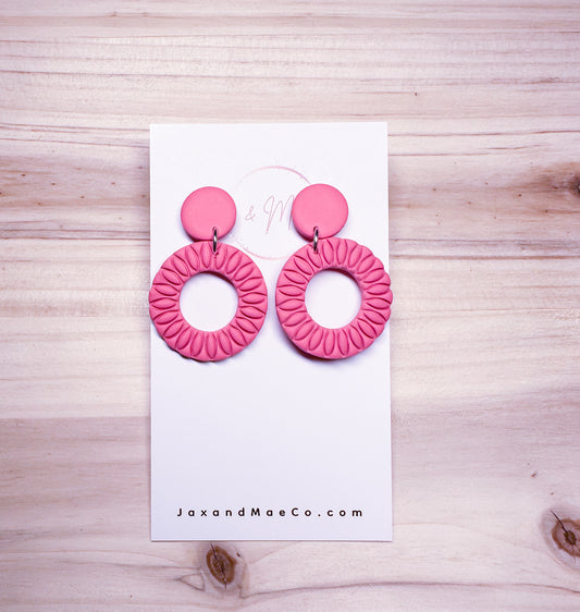 Coral Embossed Hollow Rounds